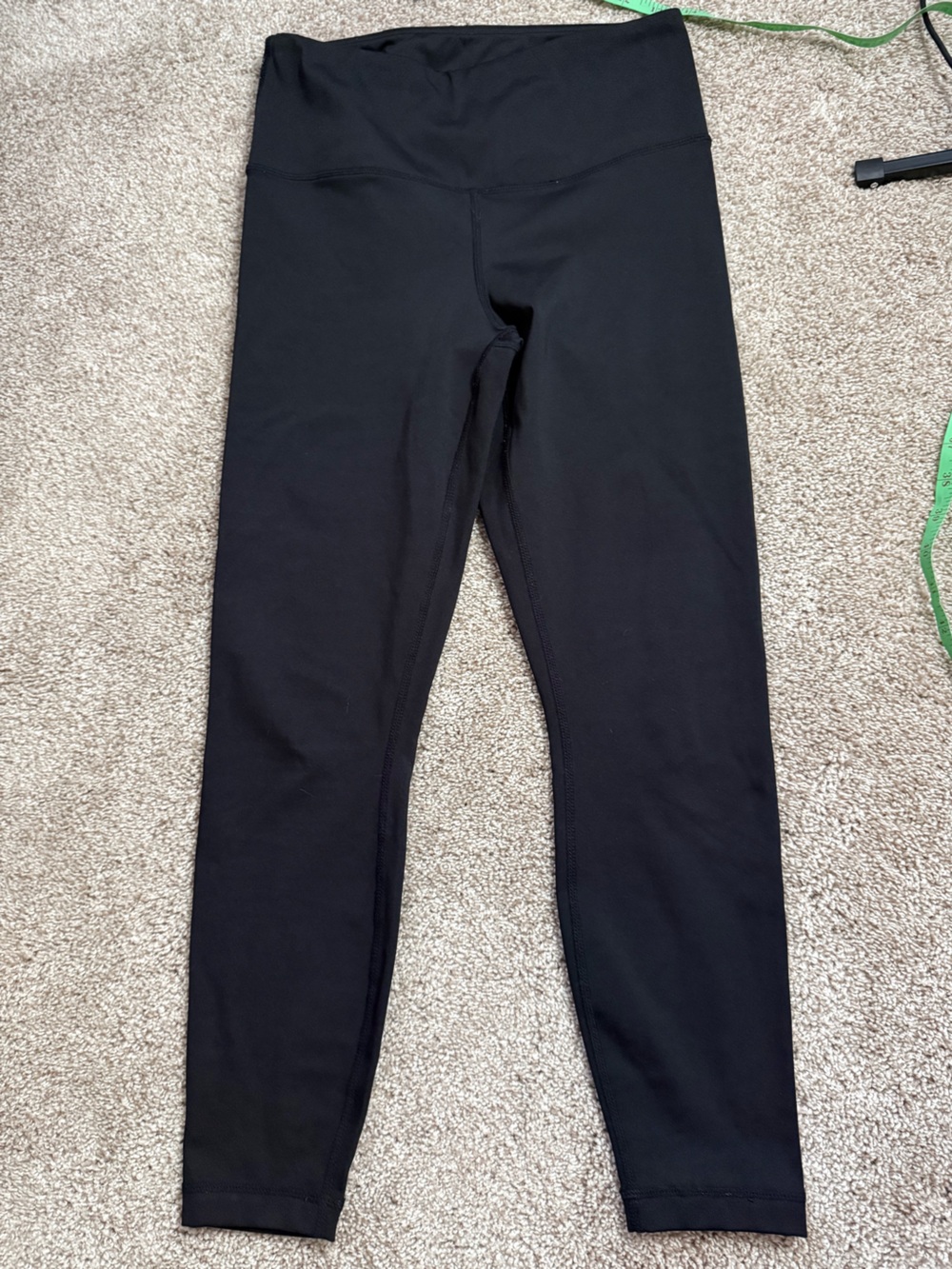 Yogalicious Black Elastic Waist Track Pants with Panel Stitching